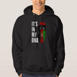 Afghansk och libysk mix DNA- Heritage Flag Hoodie