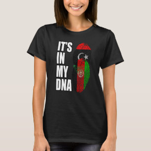 Afghansk och libysk mix DNA- Heritage Flag T Shirt