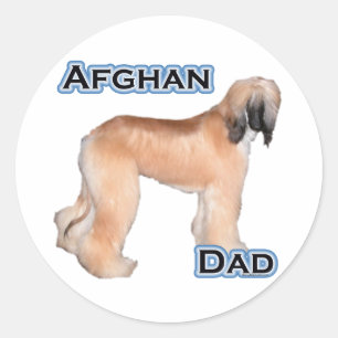Afghansk Pappa 4 - Sticker Runt Klistermärke