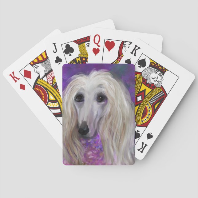 AFGHANSK VINDHUND CASINOKORT (Baksidan)