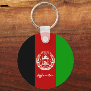 Afghanska Flagga och afghanska patrioter/idrottsmä Nyckelring