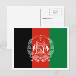Afghanska flaggan, Afghanistans flagga Vykort