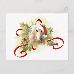 Afghanska Hound-julkort Helg Vykort