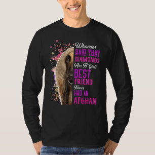 Afghanska hundar är flickvännen Hund Mamma T Shirt