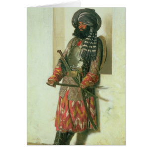 Afghanskt 1870 hälsningskort
