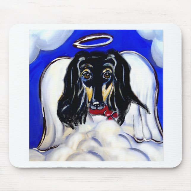 Afghant hund ängel musmatta (Framsidan)