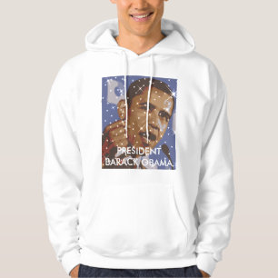 Aficankoko Anpassningsbar'BARACK OBAMA T-Shirt' Hoodie