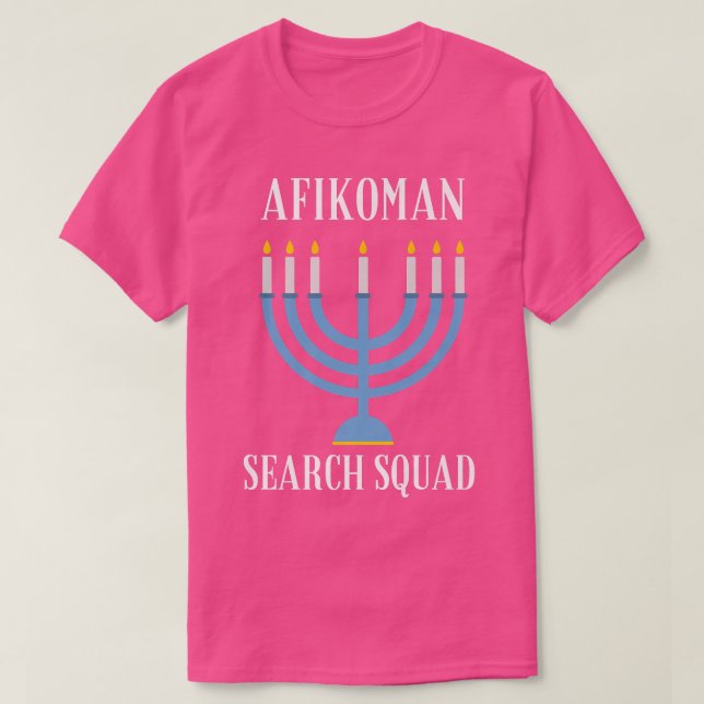 Afikoman Search Squad Funny Passover Seder Hanukka T Shirt (Design framsida)