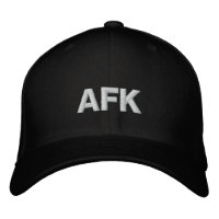 AFK bort från Tangentbord broderade hatt