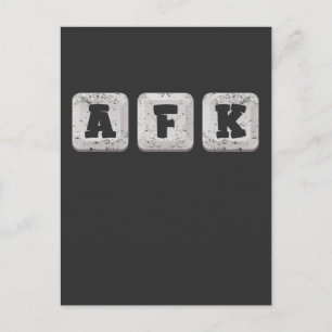 AFK:s spelande från Tangentbord Vykort