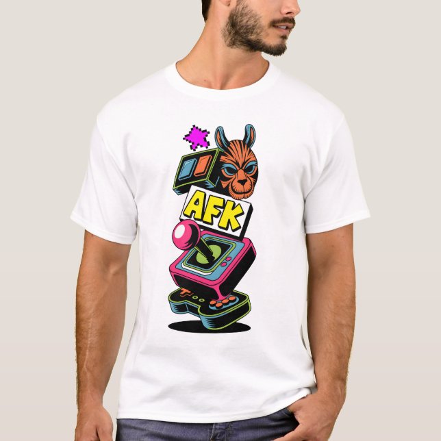 AFK Totem Tower T Shirt (Framsida)