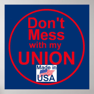 AFL-fackföreningar POSTER utskrift