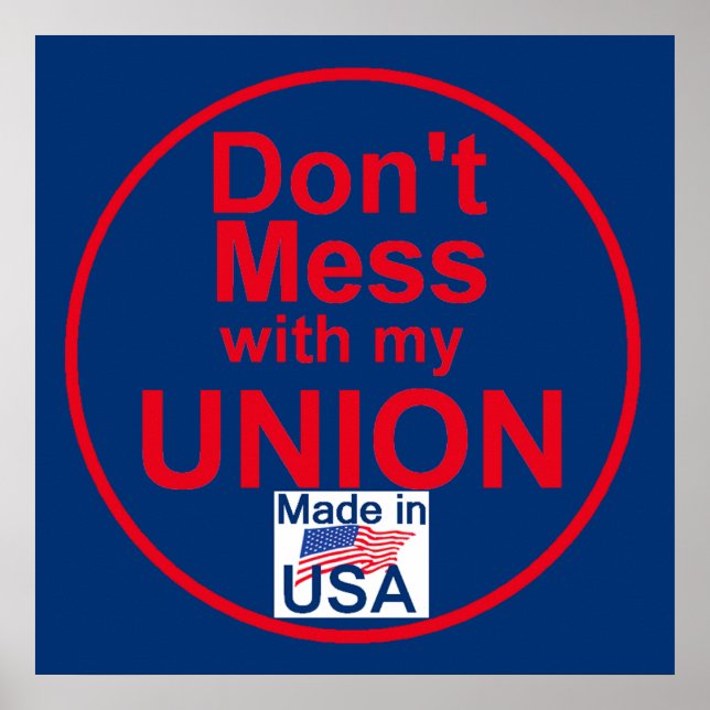 AFL-fackföreningar POSTER utskrift (Framsidan)