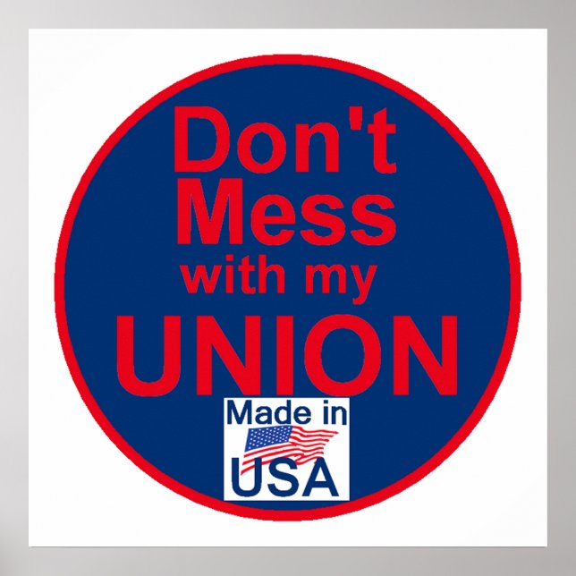 AFL-fackföreningar POSTER utskrift (Framsidan)