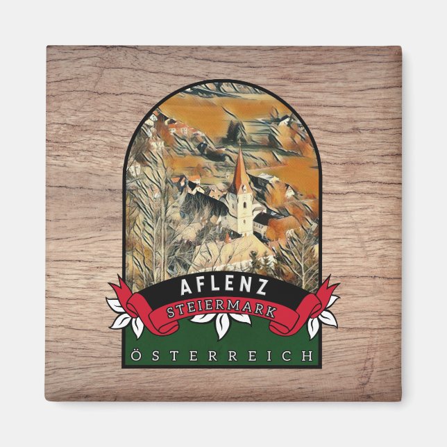 Aflenz Steiermark Österreich Souvenir Magnet (Framsidan)