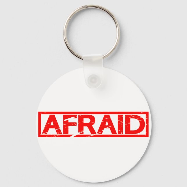 Afraid Frimärke Nyckelring (Framsida)