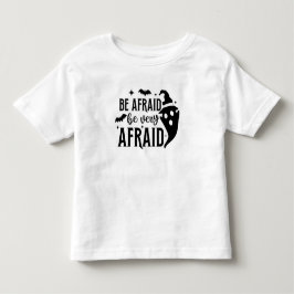 Afraid Quote med Ghost och Fladdermus T Shirt