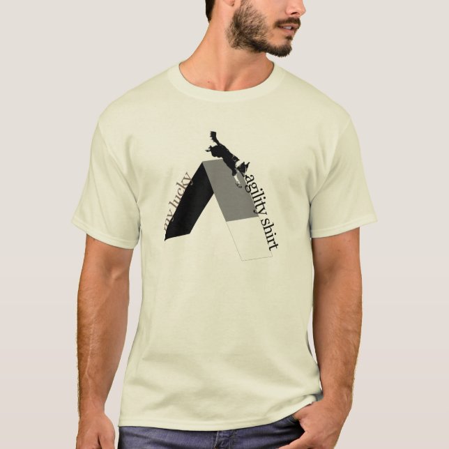 Aframe - min lyckliga Agilityskjorta b/w Tee (Framsida)