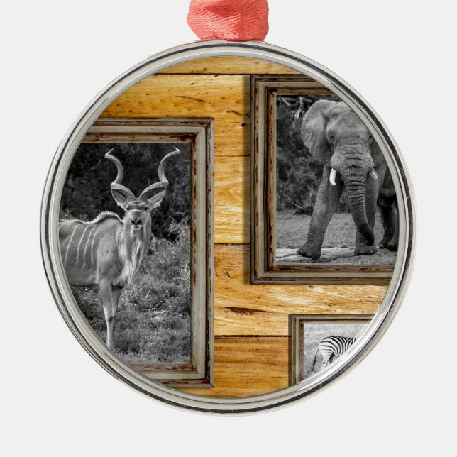 Africa. Julgransprydnad Metall (Framsidan)