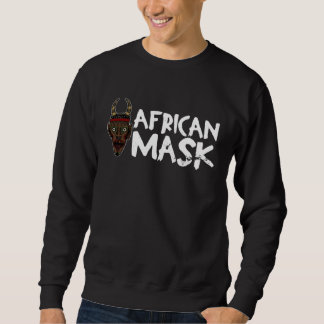 Africa Mask African Afro History Reggae Melanin  1 Lång Ärmad Tröja