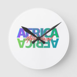 AFRICA: Motherland - Wall Clock Rund Klocka