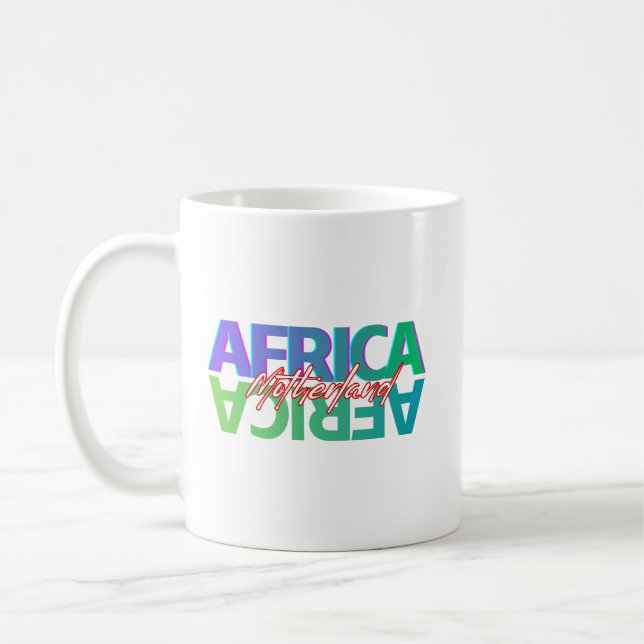 AFRICA: Motherland – White Glossy Mug Kaffemugg (Vänster)