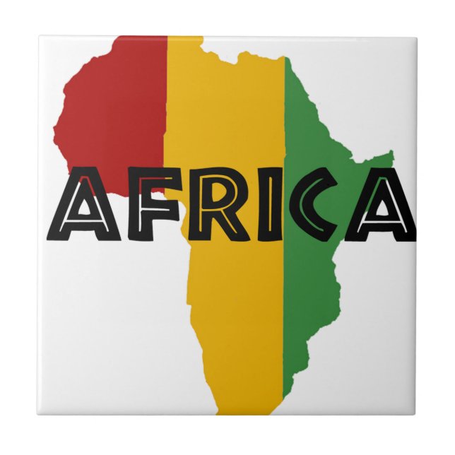 Africa Rasta Color Kakelplatta (Framsidan)