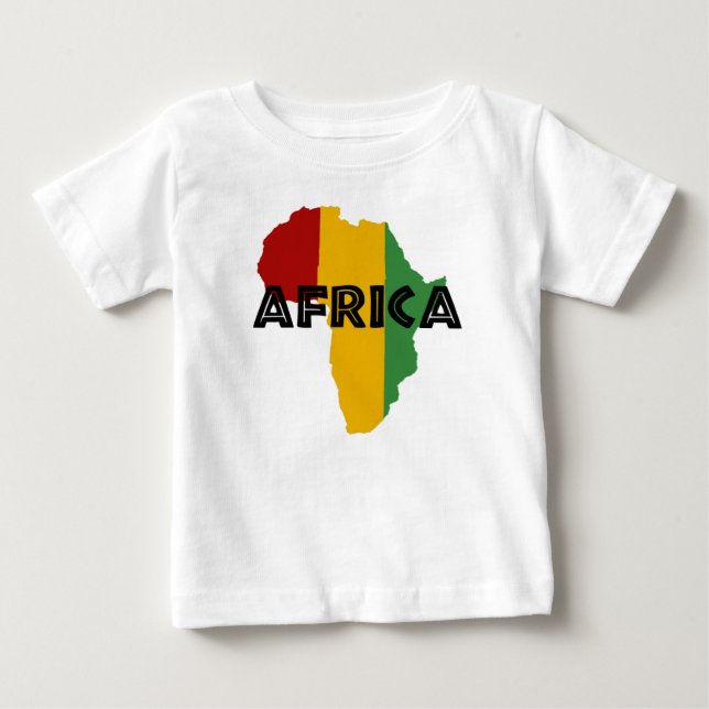 Africa Rasta Color Tee Shirt (Framsida)
