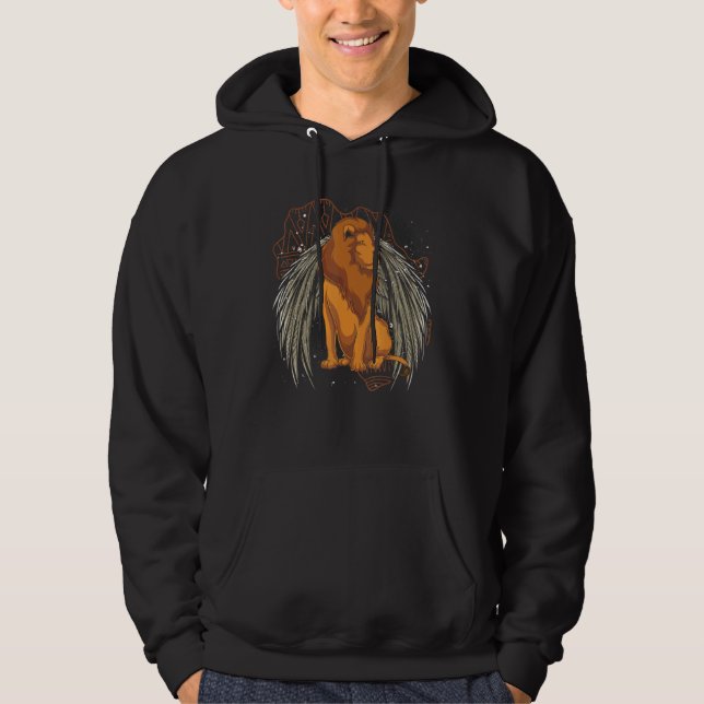 Africa Safari Lion   Zoo Animal King Animal   Lion Hoodie (Framsida)