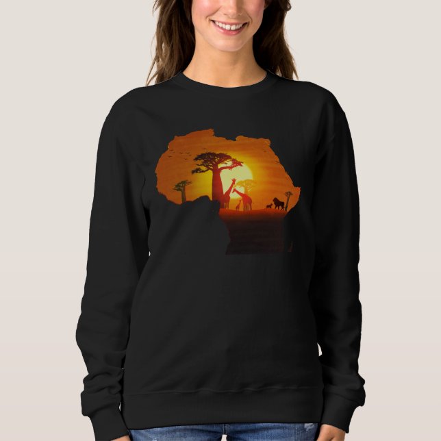 Africa Savannah Continent Lion African King Cradle T Shirt (Framsida)
