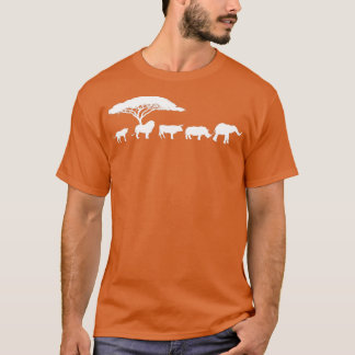 Africa The Big Five Animals Design Kids Toddler BI T Shirt