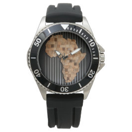 Africa Watch (wooden map) Armbandsur