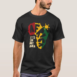 Africa with sun It's in my DNA T Shirt