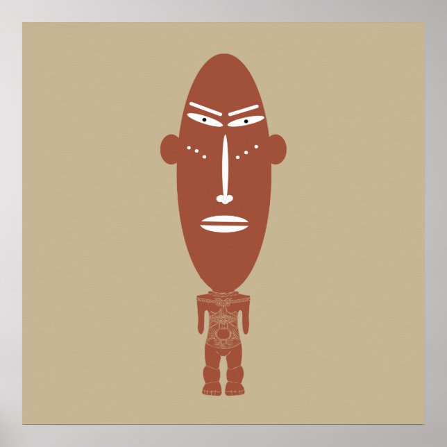 african abstract portrait poster (Framsidan)