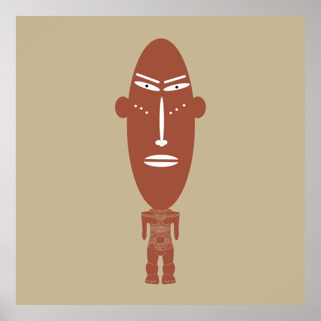 african abstract portrait poster (Framsidan)