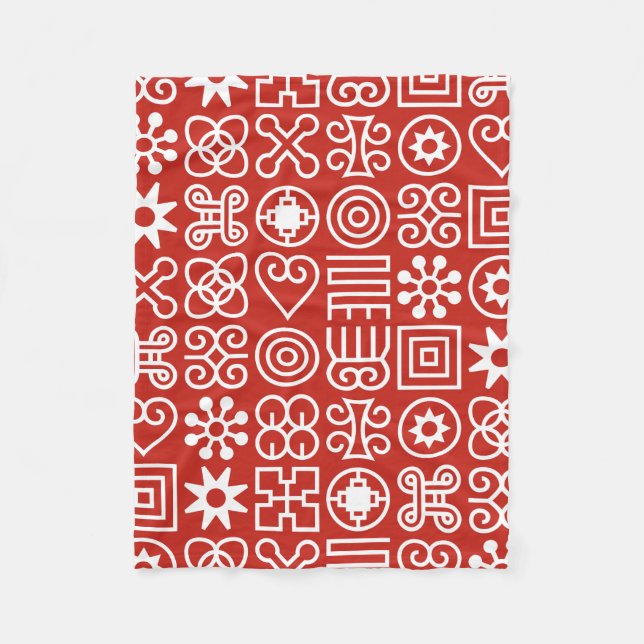 African Adinkra Fleecefilt (Framsidan)