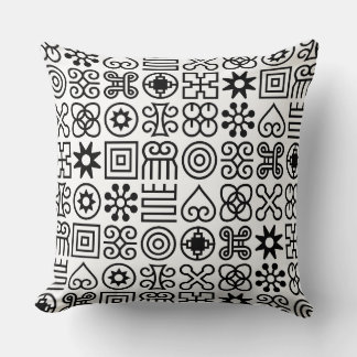 African Adinkra Symbol Dekorativ kudde