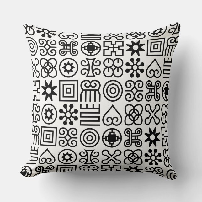African Adinkra Symbol Dekorativ kudde (Framsida)