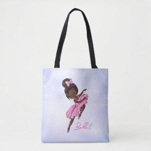 African America Ballerina Lila Ballet Dance Tygkasse
