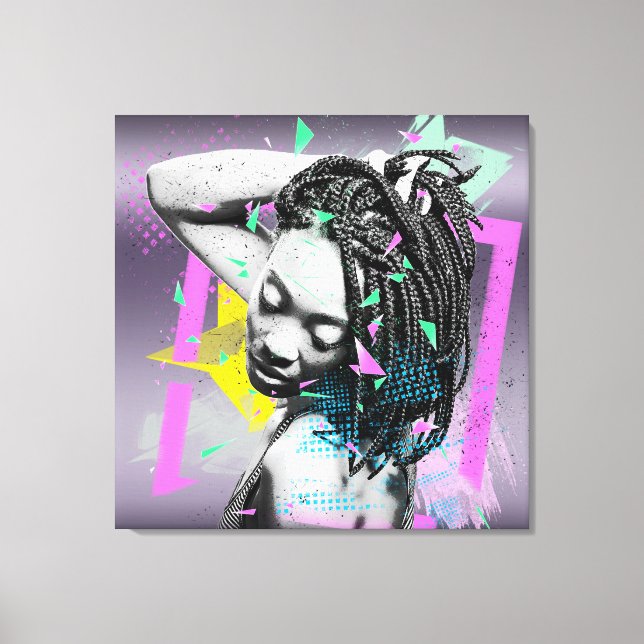 African American Art Deco Canvastryck (Framsida)