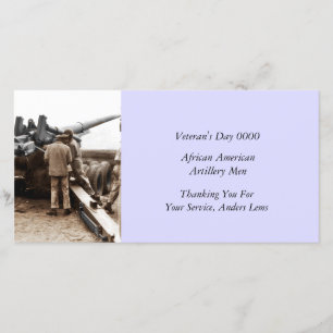 African American Artillerymen WWII Tack Kort