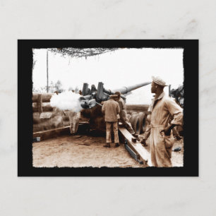 African American Artillerymen WWII Vykort