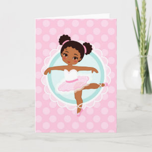 African American Ballerina - Rosa Ballet Dancer Kort