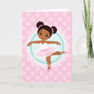 African American Ballerina - Rosa Ballet Dancer Kort