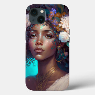 African American Black Goddes Queen Fantasy Art C