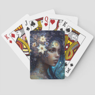 African American Black Goddes Queen Fantasy Art P Casinokort
