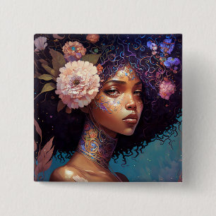 African American Black Goddess Queen Fantasy Art Knapp
