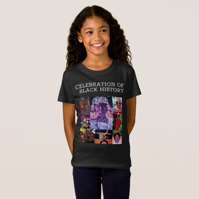 AFRICAN AMERICAN BLACK HISTORY FIRANDE T SHIRT (Hel framsida)
