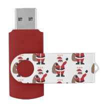 African American Black Jultomten USB Flash-enhet