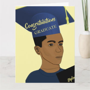 African American Black Male Grad Gult Student C Kort